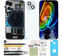 ReuWeu Vitre arrière de remplacement compatible avec iPhone 15 Plus 6,7" (Bleu)