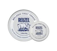 REUZEL Matte Clay Pomade 2026 Road Trip Set 95g + 35g | Medium Hold Matte Hair Clay. Flexible and Texturizing for Volume and Definition. With Aloe Vera and Vitamin E.