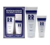 Reuzel RR Renew and Hydrate Duo 1oz Intensive Care Eye Cream, 3.38oz Hydrating Face Moisturizer - Premium Skincare Nourishing Moisturizing for Men - 4.38 oz