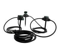 REV 0017103512 multiprise 10 m Noir - Multiprises (10 m, IP44, 1,5 mm², Noir, 230 V, 50 Hz)