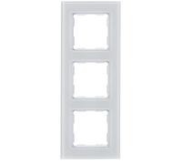 REV 0228350206 Optima Cadre Triple vitre, Montage en saillie, Blanc, 3 fach