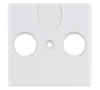 REV 0236630106 Quadro Cache Prise d'antenne (TV/RF), Blanc