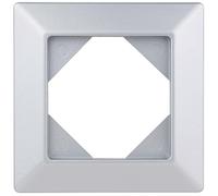 REV 0236830704 Quadro Prise Simple, Interrupteur d'éclairage de Cadre, etc., Argent, 1-fach
