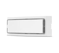 REV 0504220555 Sonnette de porte avec plaque lumineuse, 8-12 V AC 1,5 A, blanc