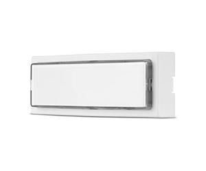 REV 0504220555 Sonnette de porte avec plaque lumineuse, 8-12 V AC 1,5 A, blanc