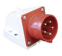 REV Fiche CEE murale - 400V, 16A, 5 pôles, 3P+N+PE, étanche IP44, rouge