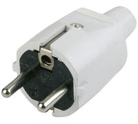 REV 0512070777 Fiche électrique mâle avec terre PVC 250 V gris IP20