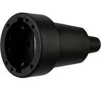 REV 0512151777 Fiche électrique femelle avec terre caoutchouc 250 V noir IP20