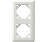 REV 2-f Cadre PrimaLuxe ws, Bouton + interrupteur, Blanc