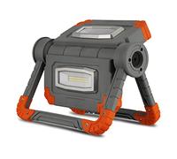 REV 2620011710 Flex Power Lampe de travail LED avec batterie, 2 x 10 W, 2 x 900 lm, IP20, gris/orange