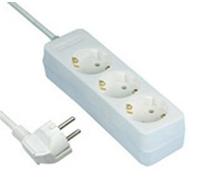 REV 512342555 protection surtension Blanc 3 sorties CA 250 V 1,4 m