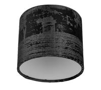 REV Abat-jour de rechange pour lampe de table, diamètre 14 cm, style vintage, rond, noir
