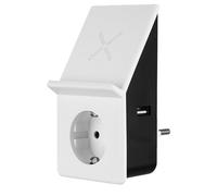 REV Adaptat. Charge USB avec Chargeur sans Fil + 1x Prise
