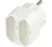 REV - Adaptateur secteur - CEE 7/4 (M) à prise européenne (W) - blanc