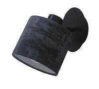 REV Applique murale - Applique murale au look vintage très tendance, 1 douille E27, orientable, idéale pour le salon, la chambre et le bureau, noire