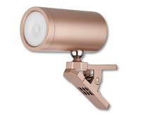 REV Applique murale LED - Avec batterie et détecteur de mouvement - 180 lm - Sans fil - Intensité variable - Rotation à 360° - Idéal pour le camping, le garage et la cave - IP54 - Cuivre
