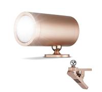 REV Applique Murale LED Interieur - Avec batterie et détecteur de mouvement - 180 lm - Sans fil - Intensité variable - Rotation à 360° - Idéal pour le camping, le garage et la cave - IP54 - Argenté