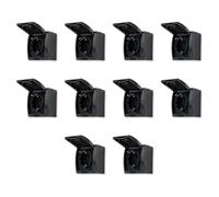 REV AquaForm Lot de 10 prises économiques pour pièces humides, IP44 unipolaire, montage en saillie, anthracite