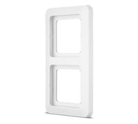 REV AquaKombi, Cadre Double pour Cache d'interrupteur et de Prise, Blanc