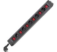 REV Bâti de prises 5x 3,7 m Interrupteur simple anthracite