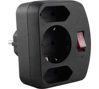 REV - Bâti de prises - CA 250 V - 3500 Watt - entrée, entrée CEE 7/4 - prises de sortie : 3