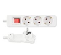 REV-Ritter Bloc multiprise 3 prises 2 m blanc avec interrupteur