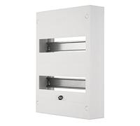 REV Boîte de distribution - Boîte à fusibles en saillie, armoire électrique à 2 rangées, 24 modules, 400 V, 350 x 250 x 70 mm, blanche