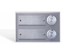 Rev Bouton-Poussoir 2-fach, Acier Inox, Led-Beleuchteten N Eu (885)