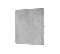 REV Cache d'interrupteur Nova - Compatible avec interrupteur croisé, bouton poussoir, A/W et Wi-Fi, Béton, 5.5 x 5.5 x 2.3 cm, Gris