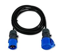 REV CEE rallonge, câble de rallonge Caravan IP44. 5 m 3680 W, Noir