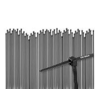 REV Colliers de serrage, paquet de 100 pièces, env. 37 x 0,5 cm. Résistance à la traction jusqu'à 22 kg, noir