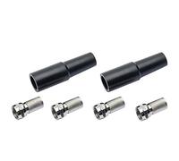 REV Connecteur d'antenne Sat F 4 x + 2 x Douilles, Ø 7 mm, pour coaxial, argenté