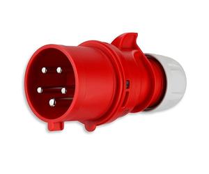 REV Convertisseur de Phase CEE 400 V 32 A 5 Broches 3Ph+N+PE étanche IP44 Rouge