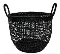 REV Corbeille Ajouree Black Modèle Moyen D32 H26/34Cm