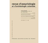 Rev. d'assyrio. et d'archéo. orient. 1998, vol. 92 (2) Les traditions ammorites et la Bible (2) - Collectif - Puf - broché - Livre