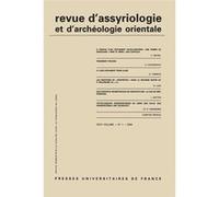 Rev. d'assyrio. et d'archéo. orient. 2000, vol. 94 (1) Collectif (Auteur)