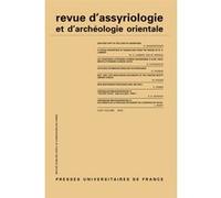 Rev. d'assyrio. et d'archéo. orient. 2020, vol. 114 Collectif (Auteur)