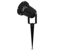 REV Éclairage de jardin - Boîtier IP65 en aluminium, lampadaire extérieur orientable. 230 lm, 3 W. Câble 1,5 m, H : 32 cm, noir L430