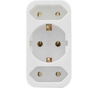 REV Fiche de transition 2x + 1 contact de protection blanc