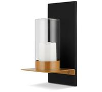 REV Flamelight Applique Murale Intérieur et Extérieur en Forme de Bougies Décoration Noir pour Chambre et Jardin Balcon