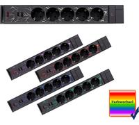 REV GAMER Prise multiple 1,4m 5x 2xUSB avec réglage de la couleur