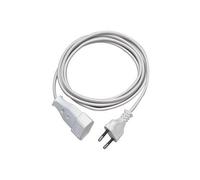 REV Rallonge électrique Type C Euro – 3 m – Câble d'alimentation Blanc