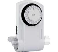 REV Horloge programmable mécanique double blanc