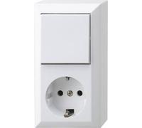 REV Interrupteur complet, inverseur, prise de courant blanc 0510156777, Bouton + interrupteur