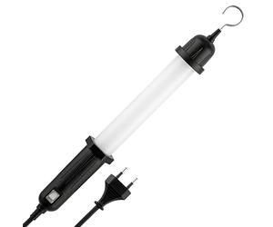 REV Lampe à main - Lampe d'atelier avec crochet de suspension, câble de 5 m - idéale pour l'atelier et l'automobile, 7 W, 320 lm, IP54, noire