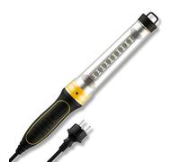 REV Lampe d'atelier avec crochet de suspension, câble de 5 m, idéale pour atelier et voiture, 6 W, 250 lm, IP54, noire