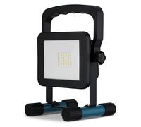 REV lampe de travail LED - 10 W, 1400 lm, IP54 (intérieur et extérieur) - Lampe de travail avec batterie rechargeable (2 h d'autonomie), noire