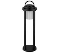 REV Lampe LED - Lanterne sans fil en aluminium avec fonction variateur d'intensité pratique, H : 51 cm, 200 lm, 2 W, 4000 mAh, IP65, noir