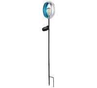REV - Lampe solaire Ring pour l'extérieur - Lampe solaire avec piquet au look rétro - Indice de protection IP44 (résistante aux projections d'eau) - Hauteur : 80 cm