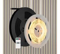 REV LED pour panneaux acoustiques - 3 m, autocollant, blanc, à intensité variable, découpable, avec profil LED, invisible à l'état éteint